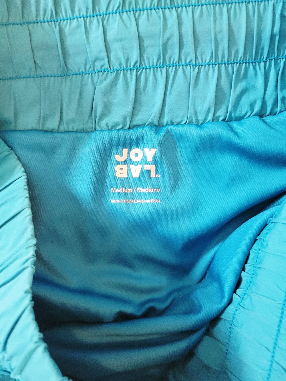 Joy Lab Shorts High Waisted Size Medium-2 Pairs Pink Teal - Picture 5 of 9